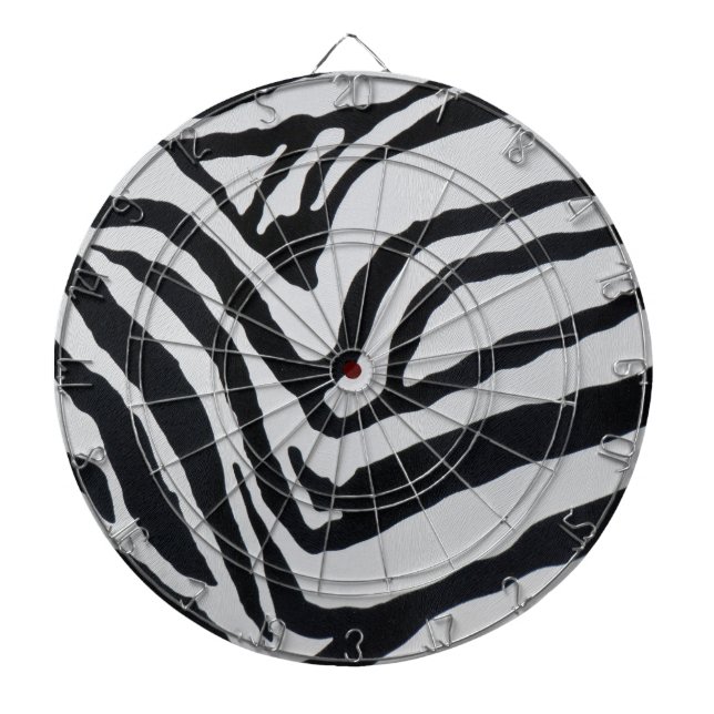 Streifenmuster des Zebras Dartscheibe (vorne)