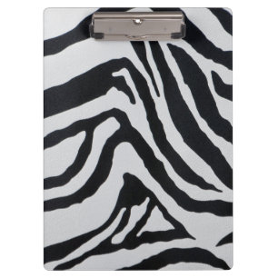 Streifenmuster des Zebras Klemmbrett