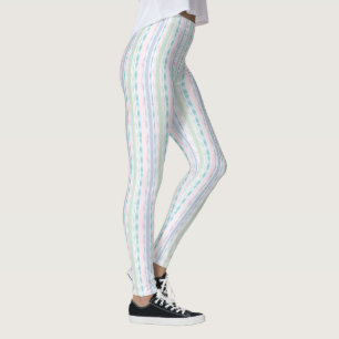 Streifenmuster Leggings