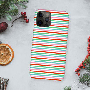 Streifenmuster Moderne farbenfrohe Weihnachtsfre iPhone 16 Pro Hülle