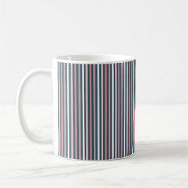 Streifenmuster rosa und Aquamarin Kaffeetasse