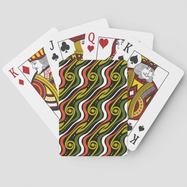 Streifenmuster Spielkarten (Rückseite)