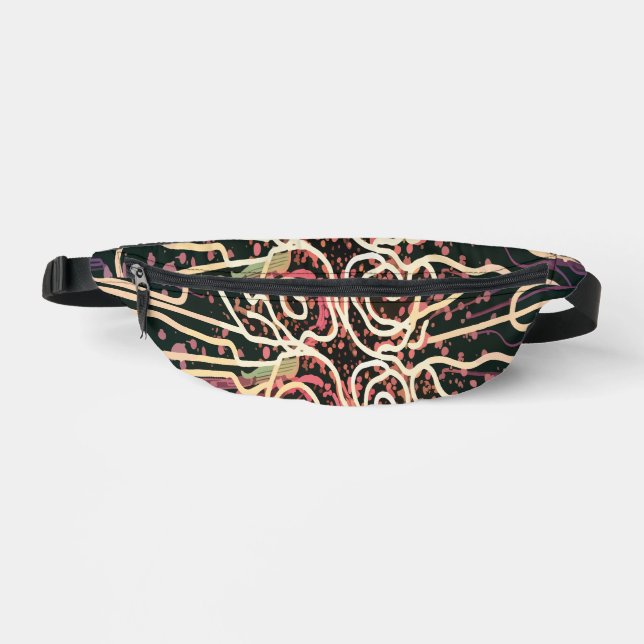 Streifenstruktur Bauchtasche (Vorderseite)