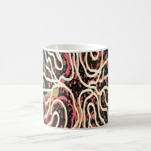 Streifenstruktur Kaffeetasse (Mittel)