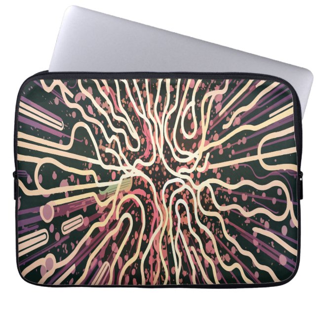 Streifenstruktur Laptopschutzhülle (Vorderseite)