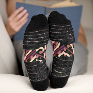 Streifenstruktur Socken