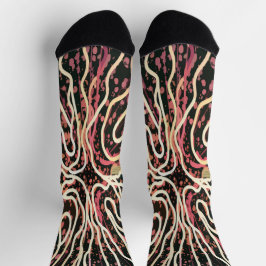 Streifenstruktur Socken