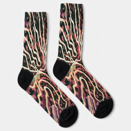 Streifenstruktur Socken