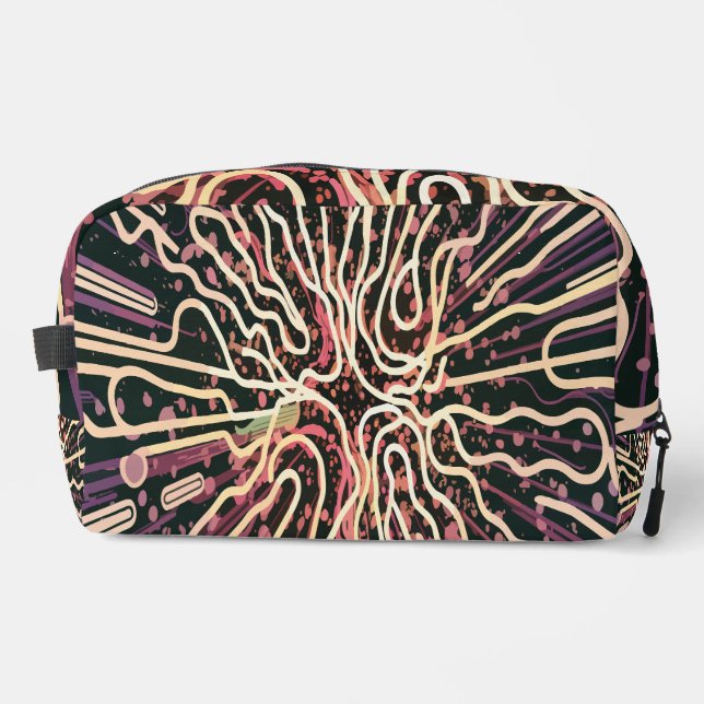 Streifenstruktur Waschbeutel (Vorderseite)