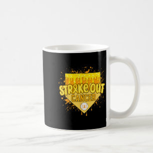 Streik gegen Kinderkrebs Jungen Baseball Drip Gol Kaffeetasse