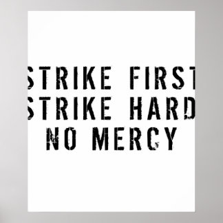 Streik zuerst hart ohne Gnade Poster