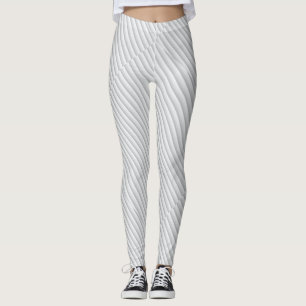 Streiks mit weißem bis grauem Verlauf Leggings
