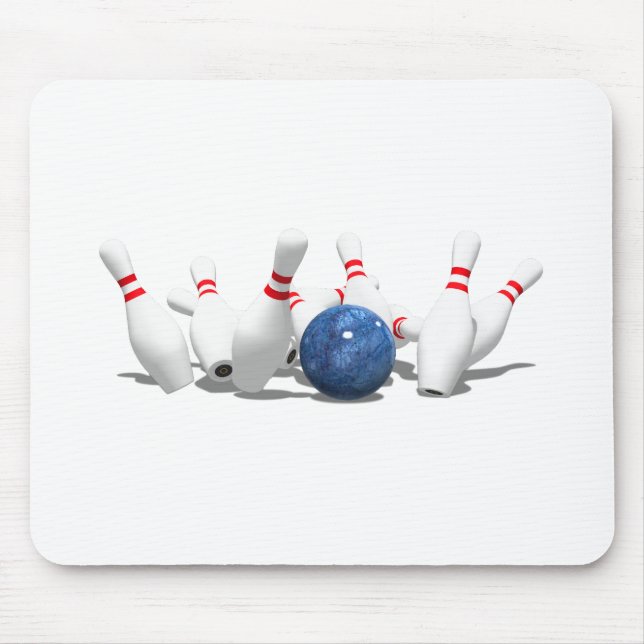 Streit! Bowling Ball & Buttone: Mousepad (Vorne)
