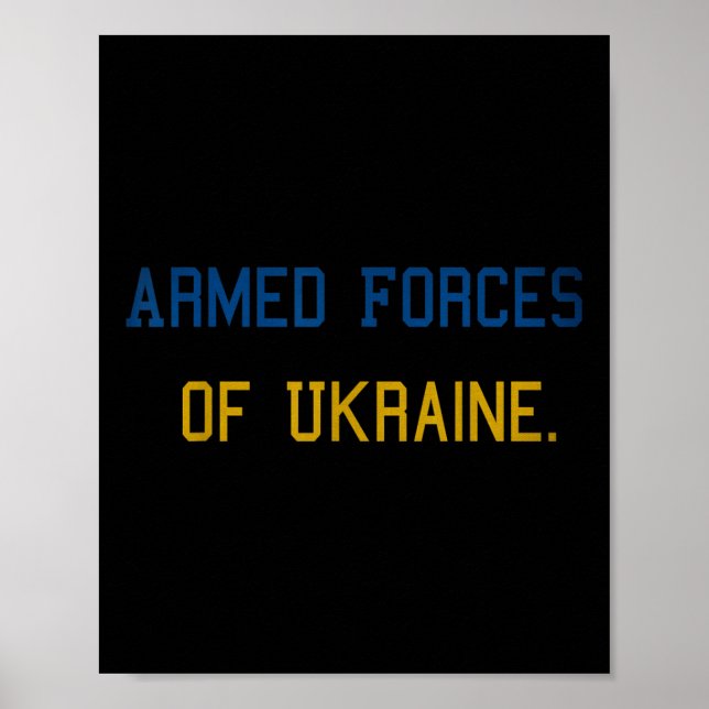 Streitkräfte der Ukraine. Poster (Vorne)