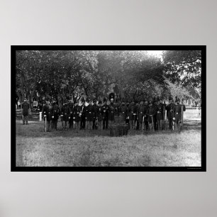 Streitkräfte-Post-Band in Fort Monroe, VA 1864 Poster