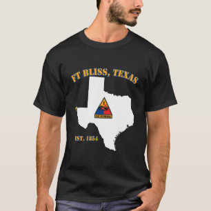 Streitkräftebasis Fort Bliss X 1. gepanzerte Divis T-Shirt