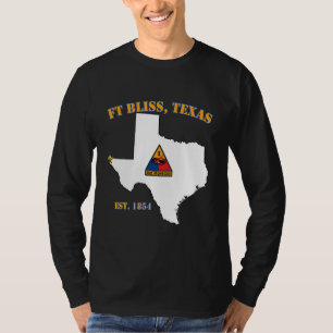 Streitkräftebasis Fort Bliss X 1. gepanzerte Divis T-Shirt