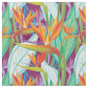 Strelitzia-Muster Stoff