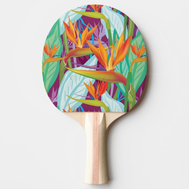 Strelitzia-Muster Tischtennis Schläger (Vorderseite)