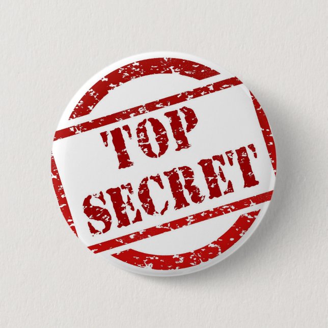 Streng geheim Abendessen Bild Button (Vorderseite)