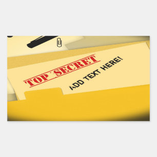 Streng geheim Aufkleber