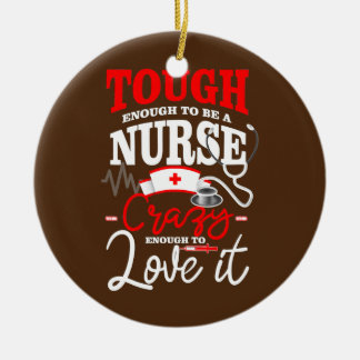 Streng genug, um eine Krankenschwester zu sein, di Keramik Ornament