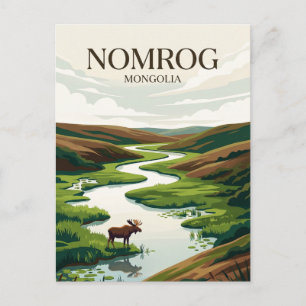 Streng geschütztes Gebiet Nomrog Mongolei Postkarte