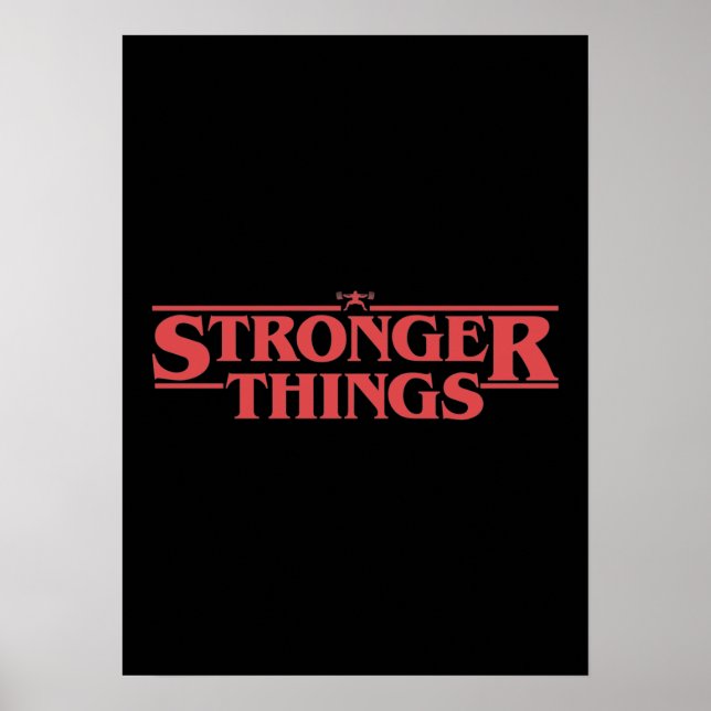 Strenge Dinge - Pun Parody, Funny Gym Motivation Poster (Vorne)