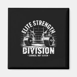 Strenge Division Deadlift Club Gym Gewichtheben Magnet
