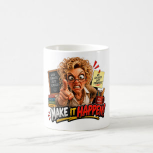 Strenge Lehrerin Mach Es Passieren Aufkleber Kaffeetasse