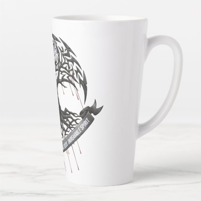 Strength Through Pain – Motivational Quote Drinkin Milchtasse (Rechts)