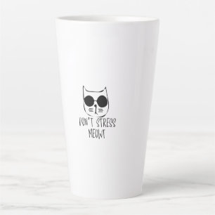 Stress bedeutet motivierend Katzendesign Milchtasse