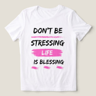 Stress das Leben ist Segen Klassiker 2025 Tri-Blend Shirt