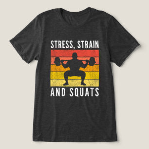 Stress-Dehnungs- und Kniebeugen-Tee, Lustiges Inge Tri-Blend Shirt