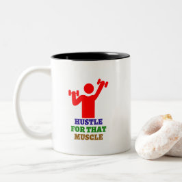 Stress für diesen Muskel | Die besten Gymnastikges Zweifarbige Tasse