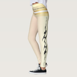 Stress für diesen Muskel Zitat gelb und schwarz Te Leggings