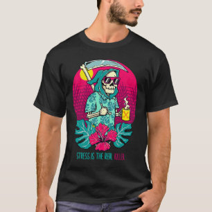 Stress ist der wahre Killer Cool Grim Sensenmann M T-Shirt