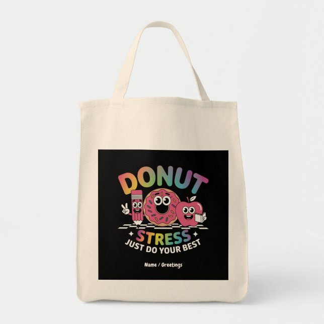 Stress löschen macht einfach Ihr bestes Shirt am T Tragetasche (Vorne)