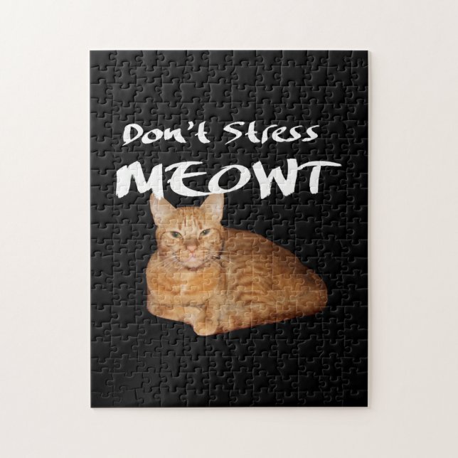 Stress Meowt nicht - Orange Cat Stress Me out (Vertikal)