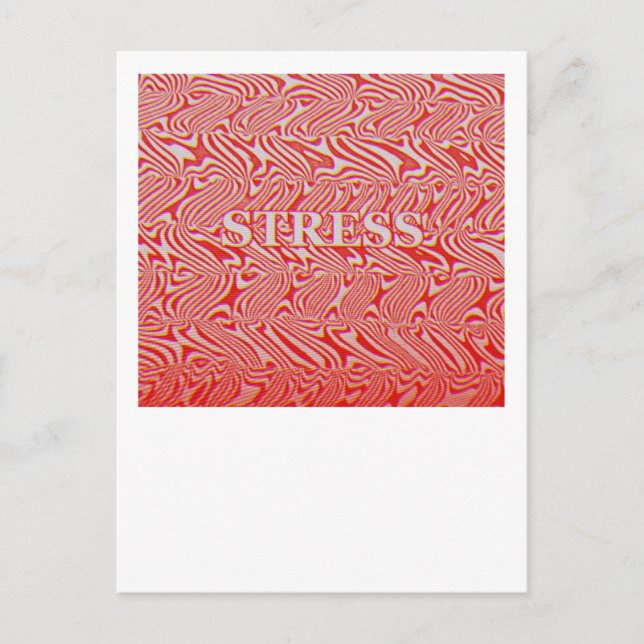 Stress Pattern Postkarte (Vorderseite)