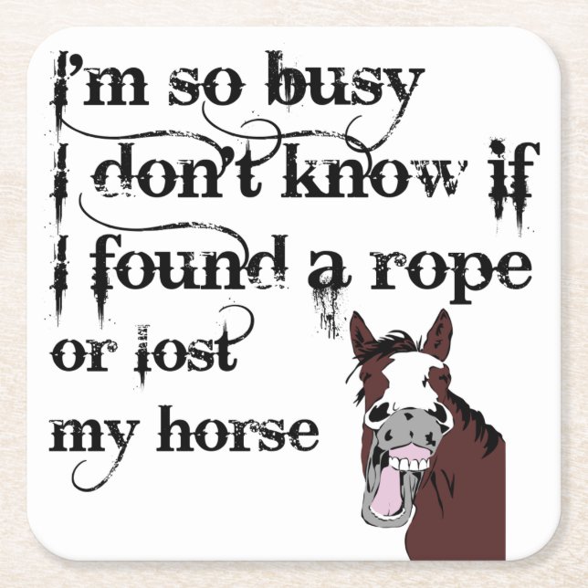 Stress Quote Funny Cartoon Rechteckiger Pappuntersetzer (Vorderseite)