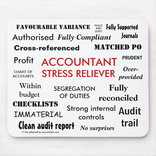 Stress Reliever für Kontoinhaber - Stress Manager Mousepad (Vorne)