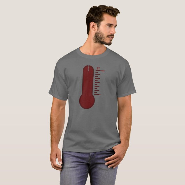 Stress-Thermometer-T-Shirt T-Shirt (Vorne ganz)