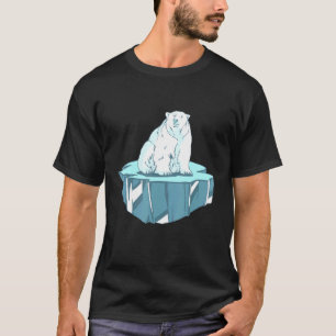 Stressartiger Eisbär auf dem Eisberger Klima T-Shirt