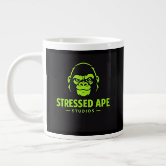 Stressed Ape Studios Green Logo Jumbo-Tasse