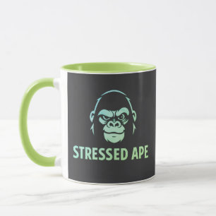Stressed Ape Studios Grünes Logo Tasse