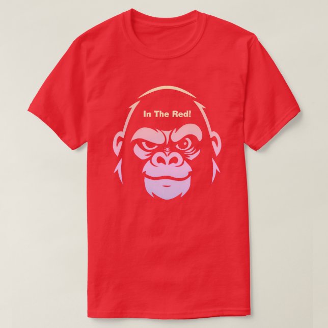 Stressed Ape Studios - In The Red T-Shirt (Design vorne)