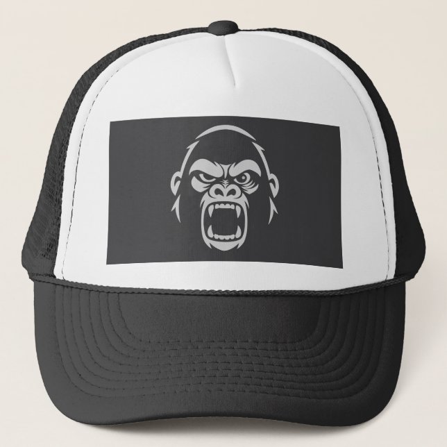 Stressed Ape Studios - Roar! Truckerkappe (Vorderseite)