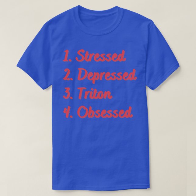 Stressgedämpftes Triton besessen T-Shirt (Design vorne)