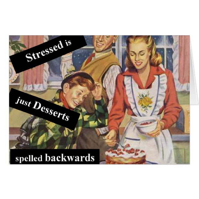 Stressgepresste Desserts werden rückwärts geschrie (Vorderseite (Horizontal))